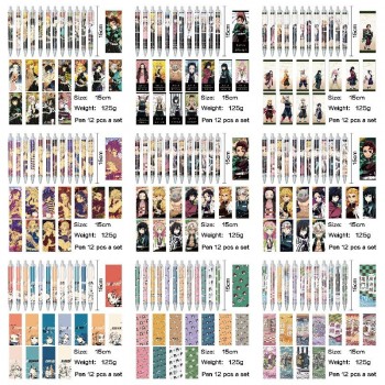 Demon Slayer anime ballpoint pen ball pens(12pcs a set)