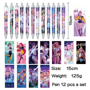 K-POP Demon Hunters anime ballpoint pen ball pens(12pcs a set)