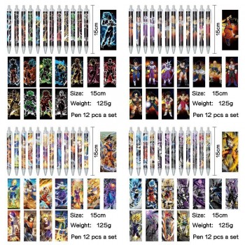 Dragon Ball anime ballpoint pen ball pens(12pcs a set)
