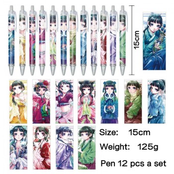 The Apothecary Diaries anime ballpoint pen ball pens(12pcs a set)