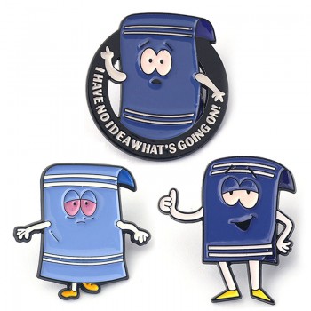 South Park towel alloy shaped brooch pins