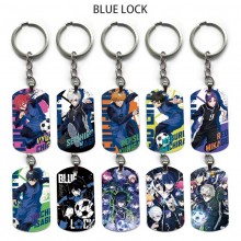 Blue Lock anime alloy two-sided pendant key chain keychains