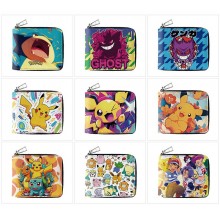 Pokemon anime zipper wallet purse