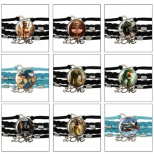 Italian Brainrot anime braided gemstone bracelet h...