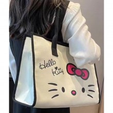 Hello Kitty anime canvas handbag