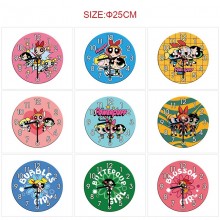 The Powerpuff Girls anime round wall clocks