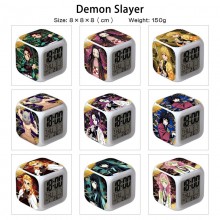 Demon Slayer anime Alarm Clock Colorful Light Disp...