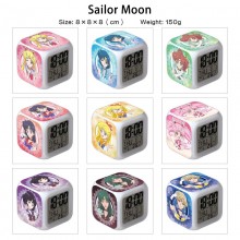 Sailor Moon anime Alarm Clock Colorful Light Displ...