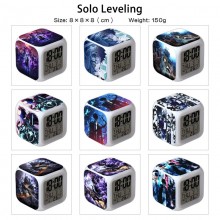 Solo Leveling anime Alarm Clock Colorful Light Dis...