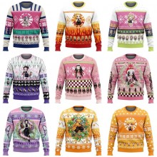 Demon Slayer anime Round Neck 3D Print Hoodies Sweatshirts