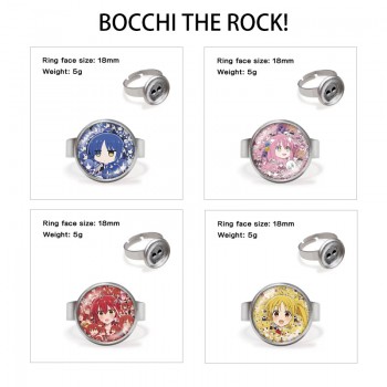 Bocchi The Rock anime adjustable rings
