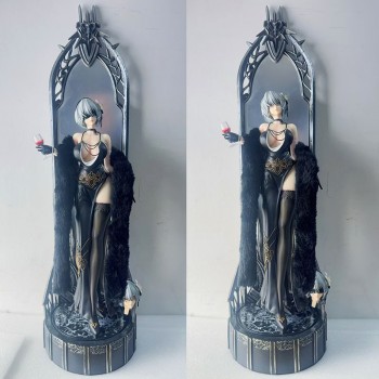 63cm NieR:Automata 2B YoRHa No.2 Type B mirror anime figure 2 heads