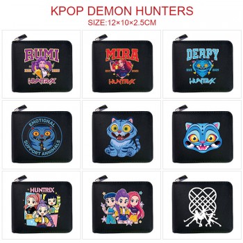 K-POP Demon Hunters anime zipper wallet purse