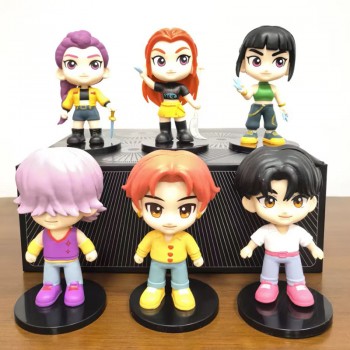 6pcs/set K-POP Demon Hunters anime figures(OPP bag)