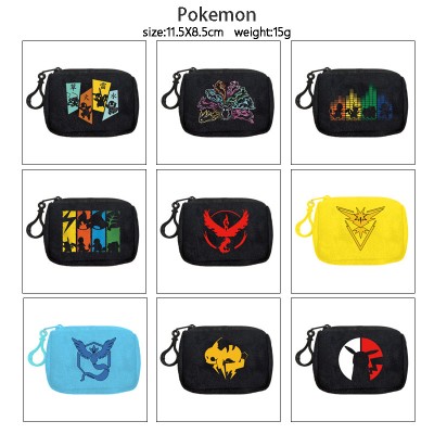 Pokemon plush coin purse keychain headphone bag