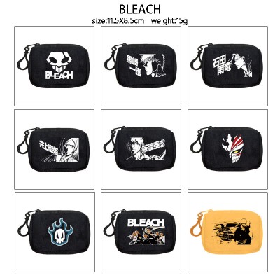 Bleach plush coin purse keychain headphone bag