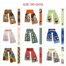 Labubu anime wrap scarf