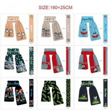 Rick and Morty anime wrap scarf