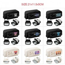 K-POP Demon Hunters anime canvas pen case pencil b...