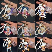One Piece Nika Luffy anime figure doll key chains