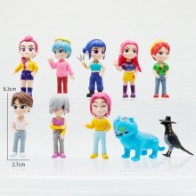10pcs/set K-POP Demon Hunters anime figures(OPP bag)