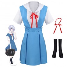 EVA Ayanami Rei anime Cosplay School Uniform Dress...