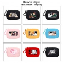 Demon Slayer plush coin purse keychain headphone b...