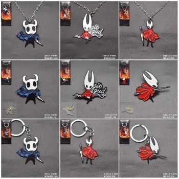 The Hollow Knight game alloy key chains necklaces pins