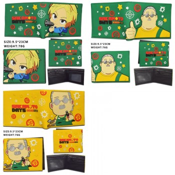 Sakamoto Days anime PVC silicone wallets