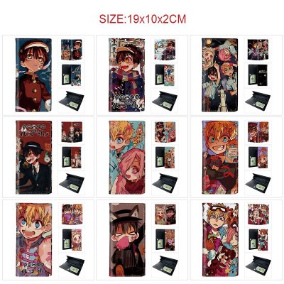 Toilet-bound Hanako-kun PU Long Wallets Purses ID Card Holder