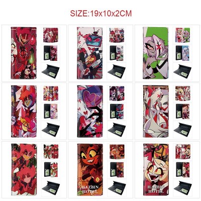 Hazbin Hotel PU Long Wallets Purses ID Card Holder