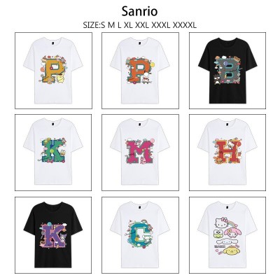 Sanrio anime summer short sleeve cotton t-shirts