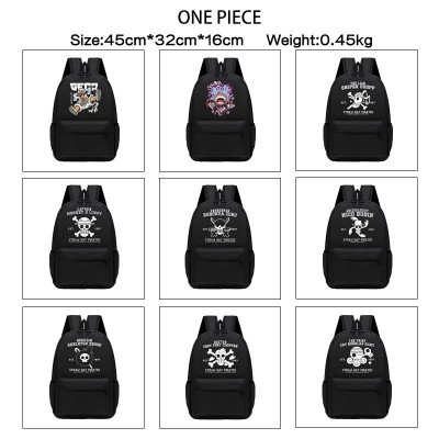 One Piece anime backpack bags