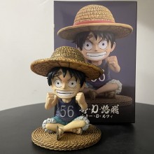 One Piece Monkey D Luffy sitting anime figure