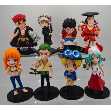8pcs/set One Piece anime figures(OPP bag)