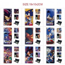 Sonic the Hedgehog PU Long Wallets Purses ID Card ...