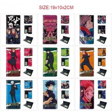 Jujutsu Kaisen PU Long Wallets Purses ID Card Hold...