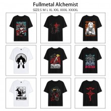 Fullmetal Alchemist anime summer short sleeve cott...