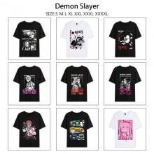 Demon Slayer anime summer short sleeve cotton t-sh...