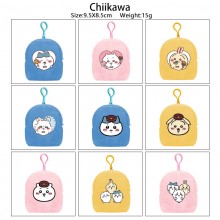 Chiikawa plush coin purse keychain headphone bag