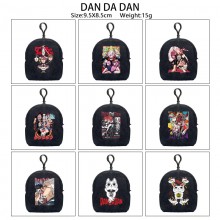 Dandadan plush coin purse keychain headphone bag