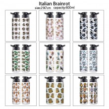 Italian-Brainrot anime sports aluminum alloy bottl...