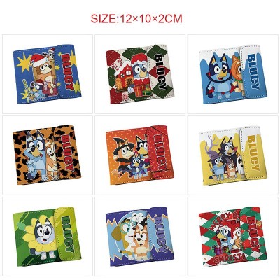Bluey anime snap wallet buckle purse