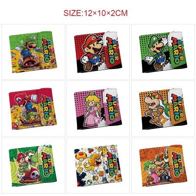 Super Mario anime snap wallet buckle purse