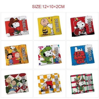 Snoopy anime snap wallet buckle purse