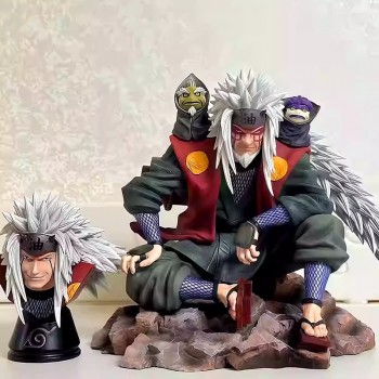 16cm Naruto Jiraiya sitting anime figure