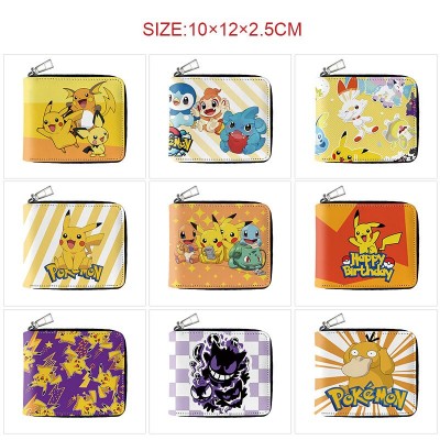 Pokemon anime zipper long wallet purse