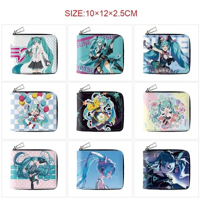 Hatsune Miku anime zipper long wallet purse