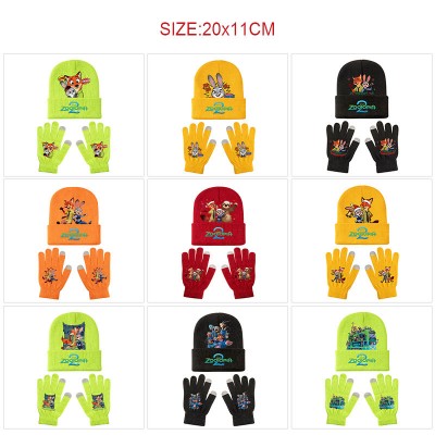 Zootopia Knitted Hat and Gloves Set