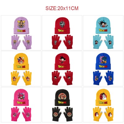 Dragon Ball Knitted Hat and Gloves Set